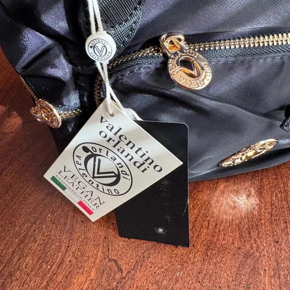 Valentino Orlandi Vegan Leather Stylish Backpack with pouch! - Picture 4 of 15